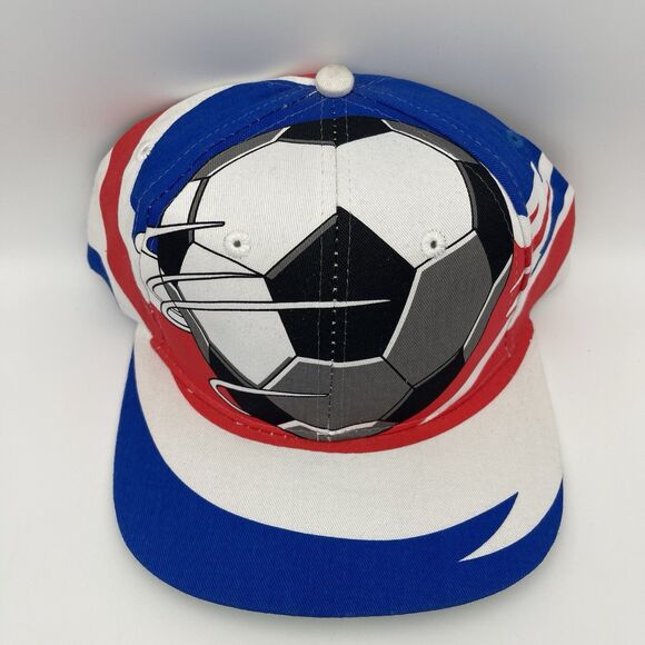 Vintage Rare France 98 World Cup Soccer Football Snapback Hat Global Caps - NWT - Picture 3 of 16